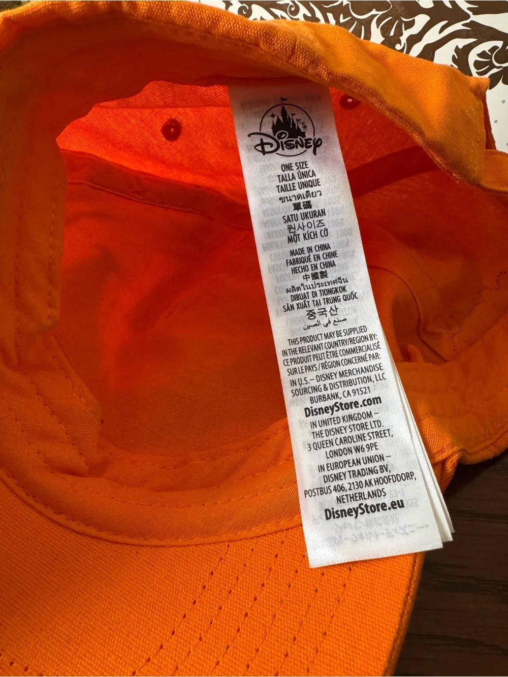 Mickey Pumpkin Patch Baseball Cap Hat Glow Dark Disney Authentic Halloween